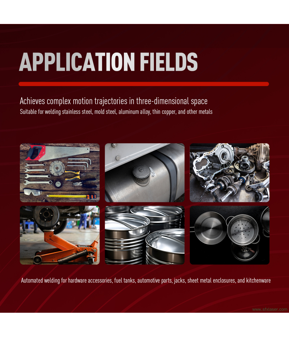 SFX 1500W 2000W 3000W Robotic Laser Welding Workstation Six-Axis Automatic Welding Machine SFX 1500W 2000W 3000W Robotic Laser Welding Workstation Six-Axis Automatic Welding Machine